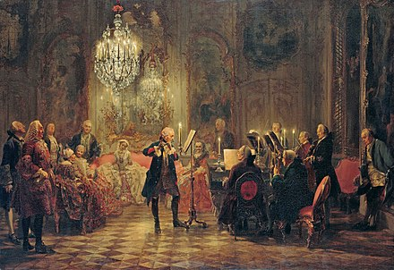 Flötenkonzert Friedrichs des Grossen in Sanssouci